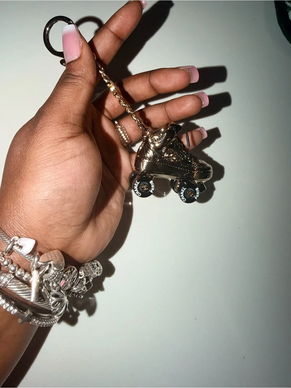 CHANEL gold tone